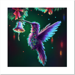 Cute Hummingbird Drawing Posters and Art